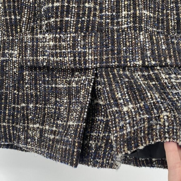 Coldwater Creek Size 10 Tweed Blazer Short Sleeve Jacket Wool Blend - Picture 13 of 13